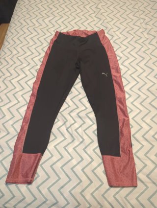 Mallas Puma Mujer Negras y Rosas