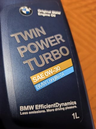 Óleo BMW TwinPower Turbo 0W-30 LL-04 1L