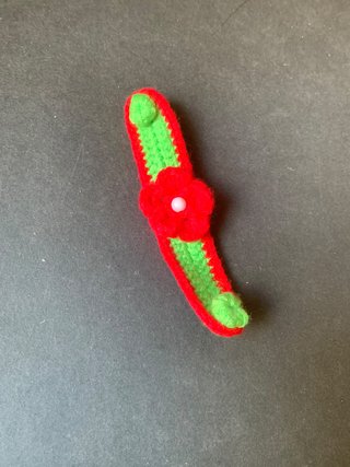 Salvaorejas para mascarillas crochet flor hecho a