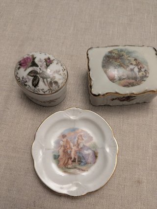 Set Scatoline Vintage in Ceramica Tedesca