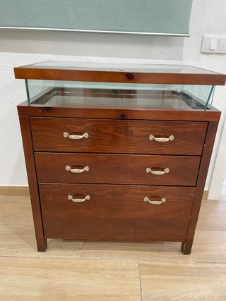 Mueble Recibidor con Vitrina