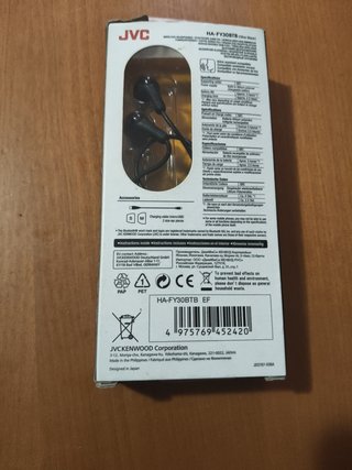 Auriculares Inalámbricos JVC Bluetooth HA-FY30BTB