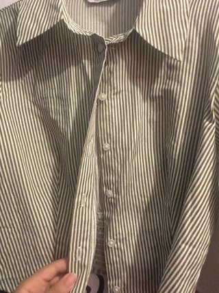 Camisa corta a rayas