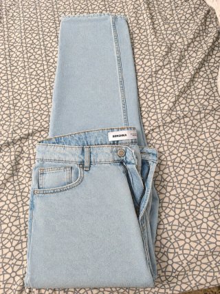 Pantalón Vaquero Bershka Azul Talla M