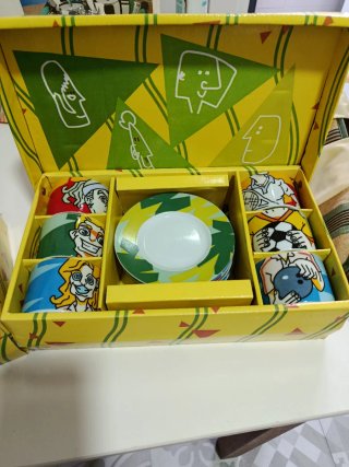Juego de café decorado