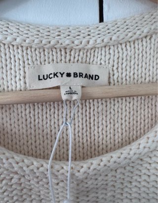 Chaleco de punto Lucky Brand Talla L