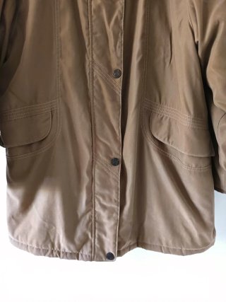 Abrigo marrón mujer talla 52 estilo chaqueton