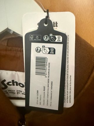 Cazadora Schott de ante marrón