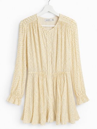 Vestido Pedro del Hierro Beige y Dorado Talla S