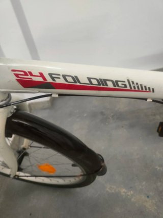 OCASIÓN Bicicleta Plegable 24 Folding Blanca