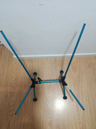 Silla Plegable Camping Azul y Gris