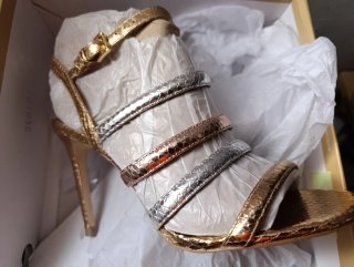 Sandalias Michael Kors Doradas Talla 37