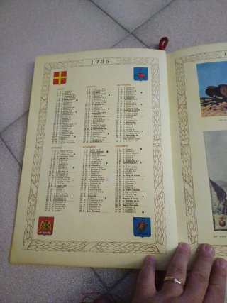 Calendario 5 Regg. Fanteria Aosta 1986