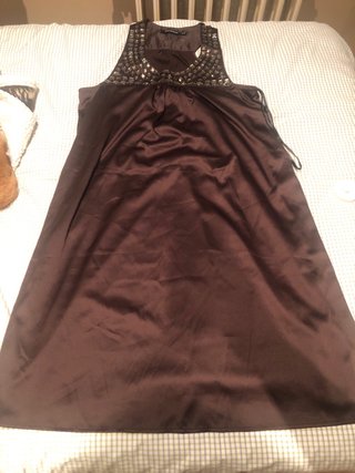 Vestido de fiesta Primark marrón talla 40