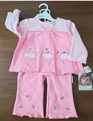 Conjunto Infantil Rosa con Bailarinas