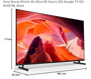 TV Sony BRAVIA 85 4K Google TV KD-85X80L