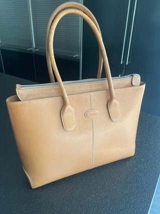 Borsa Tod's in pelle Beige/Marrone