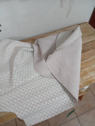 Retal de Piel Serraje Estampada