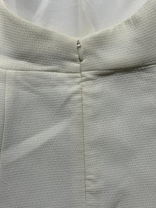 Vestido Zara Halter Blanco Talla S