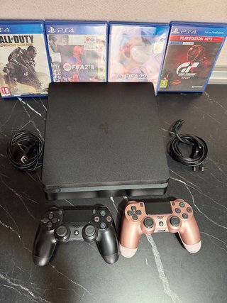 PS4 Slim 1TB Negra + Juegos