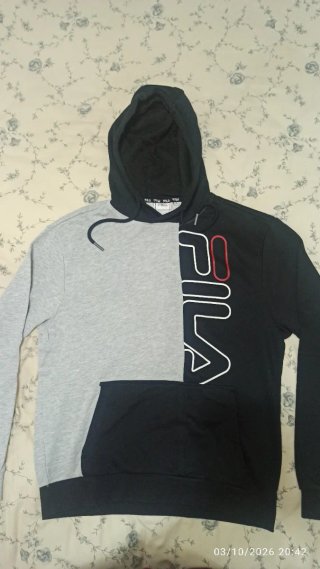 Sudadera FILA Unisex Gris y Negra