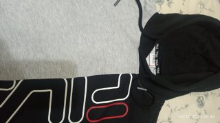 Sudadera FILA Unisex Gris y Negra