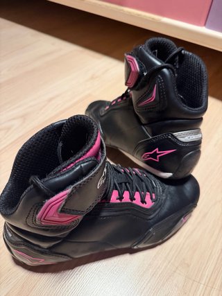 Botas Alpinestars rosas, talla 38, mujer.
