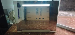 Espejo rectangular con luz, 80x60