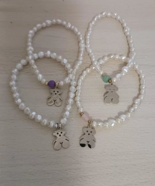Pulseras con osito en ACERO