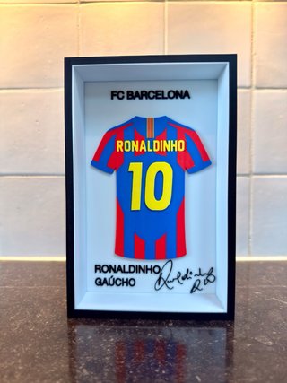 Cuadro 3D Camiseta Fútbol / NBA Personalizable