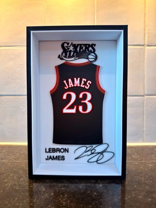 Cuadro 3D Camiseta Fútbol / NBA Personalizable