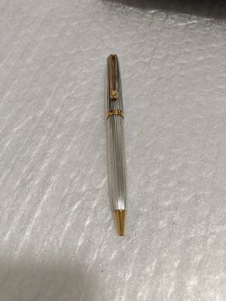 Bolígrafo Inoxcrom Sirocco Guilloché Plata