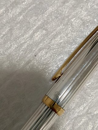 Bolígrafo Inoxcrom Sirocco Guilloché Plata