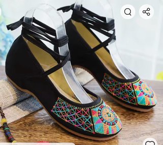 Bailarinas Veowalk Bordadas Talla 38
