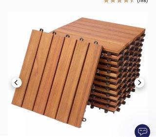 Baldosas de madera KNEKKAND 30x30cm. 4,5 m2