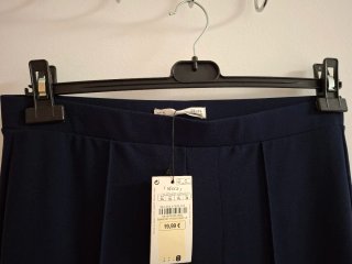 Pantalón de campana azul marino
