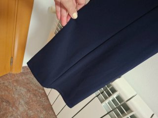 Pantalón de campana azul marino
