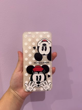 Cover Disney Mickey & Minnie a pois per iPhone 7 Plus