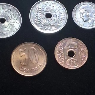 Lote de 8 Monedas de la/s República Española