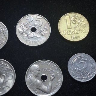 Lote de 8 Monedas de la/s República Española