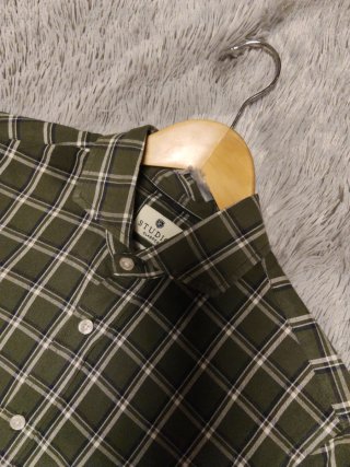 Camisa de cuadros verde Talla M
