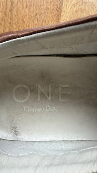 Zapatillas vestir Massimo Dutti Marrón