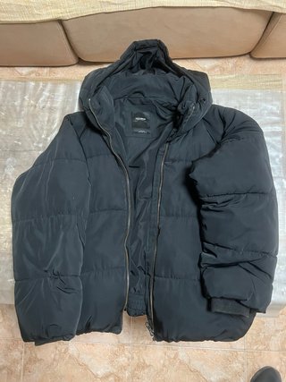 Plumífero negro Pull&Bear