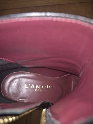Botines Negros L’Amour París Talla 36 de Piel