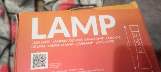 Lámpara de lava multicolor
