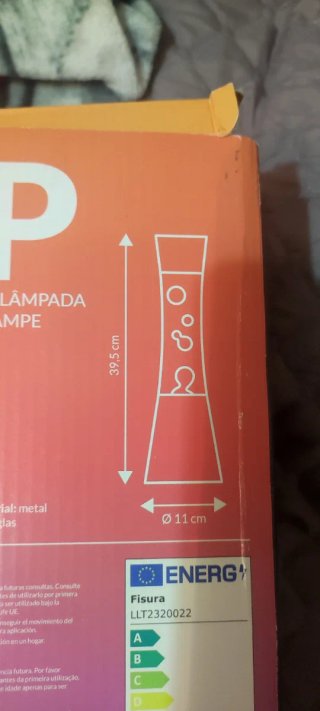 Lámpara de lava multicolor