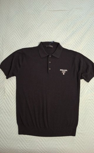 Polo Prada Negro de Algodón