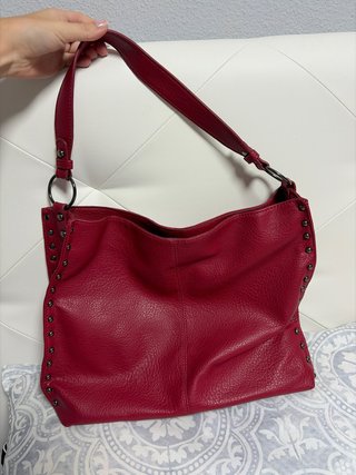 Bolso de Piel Rojo