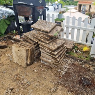 Lote de losetas para jardín
