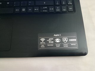 Portátil Acer Aspire A315-56 Negro
